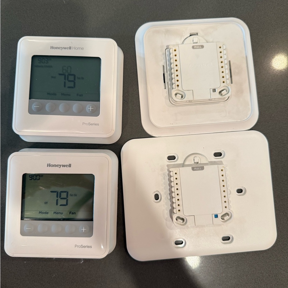 Two Honeywell Home T4 ProSeries Thermostat Set